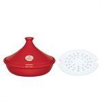 Tajine Vapeur 26 cm Cerise Emile Henry